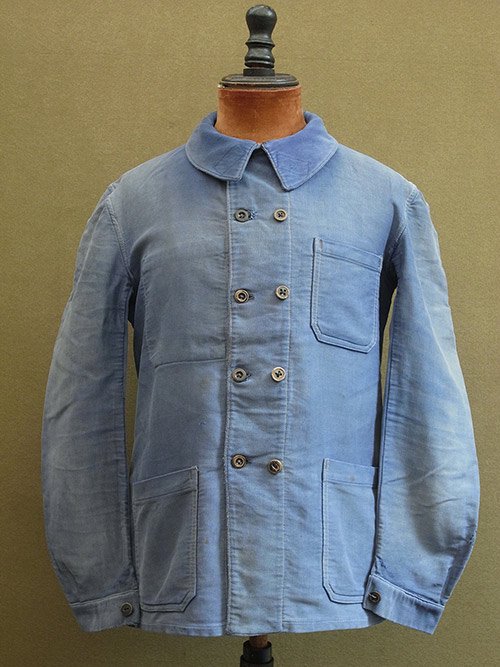 1930-1940's double breasted moleskin work jacket - フレンチ ...