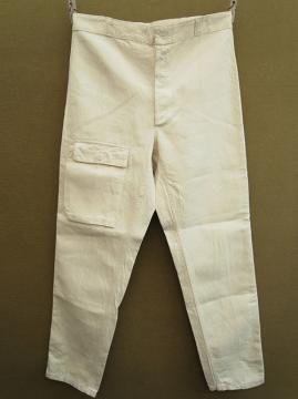 1960-70's cotton herringbone work trousers 