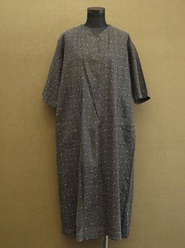 cir. 1930's printed cotton dress S/SL