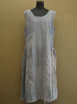 1930's checked N/SL dress 