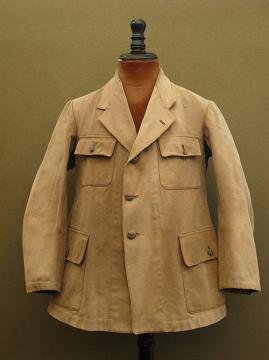 cir.1930-1940's beige canvas jacket