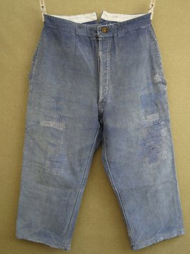 cir.1930-1940's blue twill work trouseres