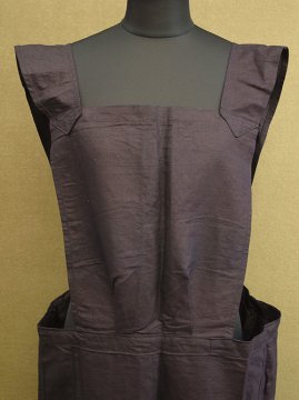cir.1920-1930's indigo linen apron dead stock