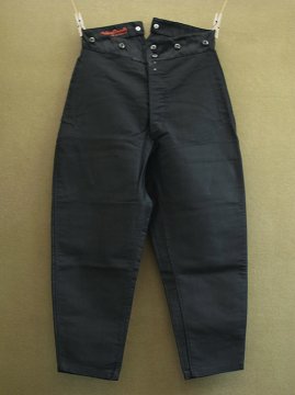 cir.1940's black moleskin work trousers dead stock