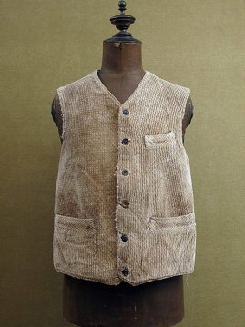 ~1930's patterned cord work gilet