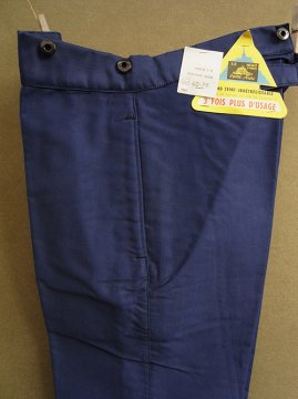 1940-1950's blue moleskin work trousers 