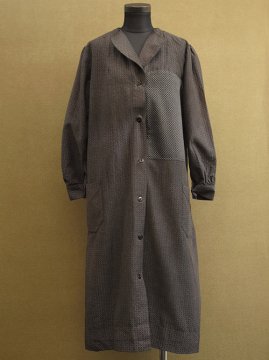 cir.1930-1940's black printed work coat 