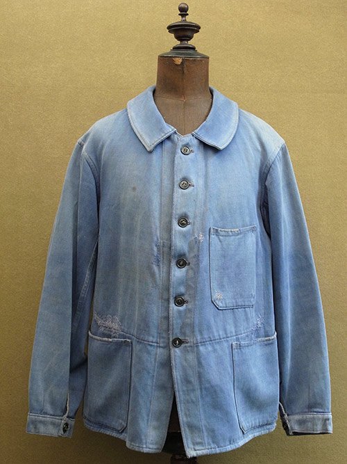 1930's blue moleskin jacket 