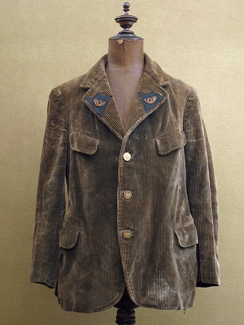 1930's brown cord hunting gamekeeper jacket - フレンチ・ヴィンテージ　 アンティーク古着「Mindbenders and Classics」