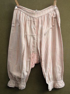 early 20th c. pink striped drawers