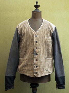 1930's cord gilet jacket