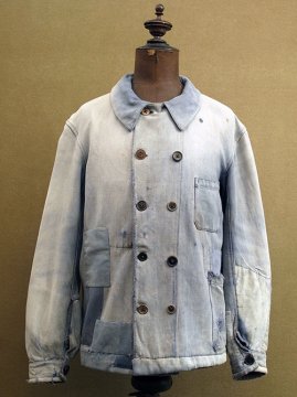 cir. 1930's patched double breasted work jacket 