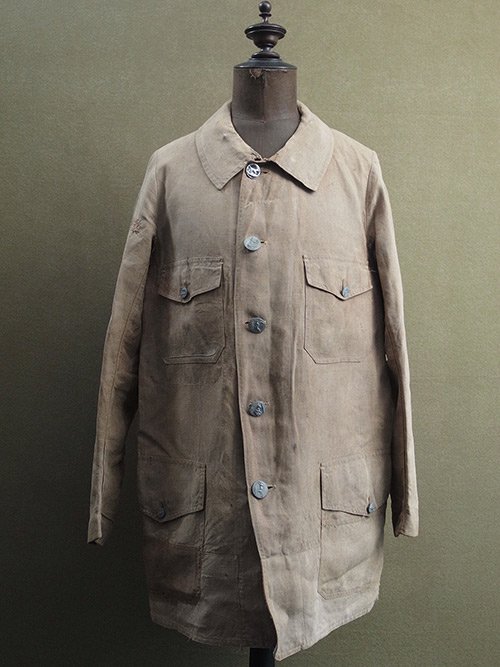 cir. 1920-1930's linen hunting jacket 