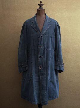 cir. 1930's indigo maquignon work coat