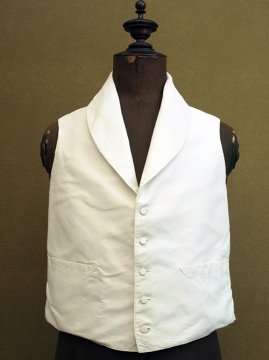 late 19th - early 20th c. white gilet