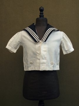 cir. early 20th c. Belle Jardiniere kid's S/SL sailor top 