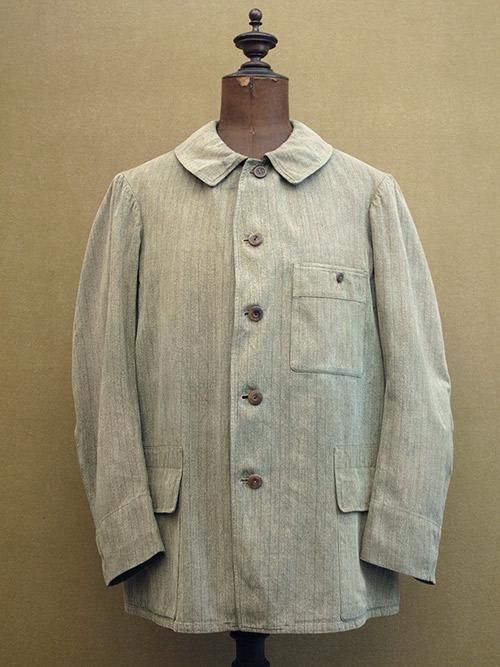 1930s40s Belle Jardiniere ウールハンティングジャケット 1930's striped cotton hunting jacket 
