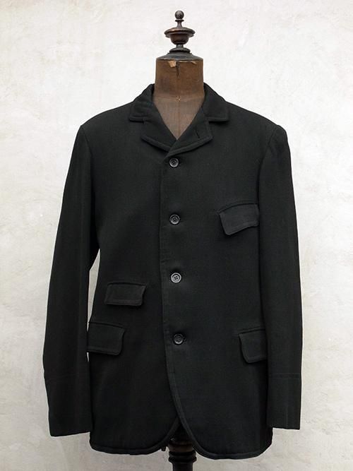 early 20th c. black wool sack coat - フレンチ・ヴィンテージ 