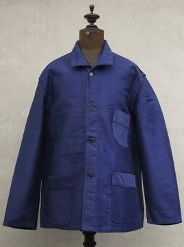 mid 20th c. blue moleskin jacket dead stock