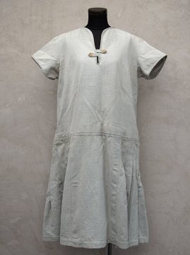 late 1920's - early 1930's check S/SL dress 