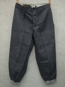 mid 20th c. striped cotton trousers dead stock