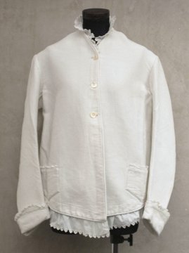 late 19th c. white pique jacket
