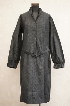 1930's-1940's black dots work dress