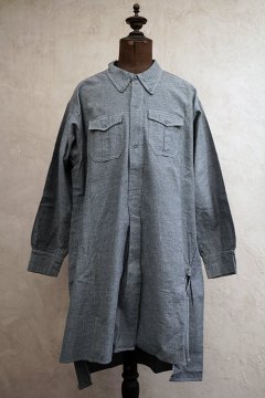 cir.1930's-1940's blue salt&pepper work shirt 2 pocket