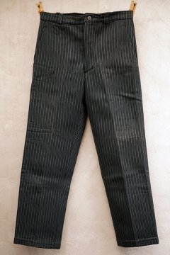 mid 20th c. striped pique work trousers 