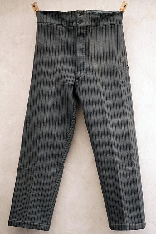 striped work trousers