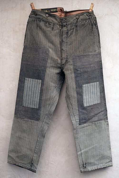 striped work trousers