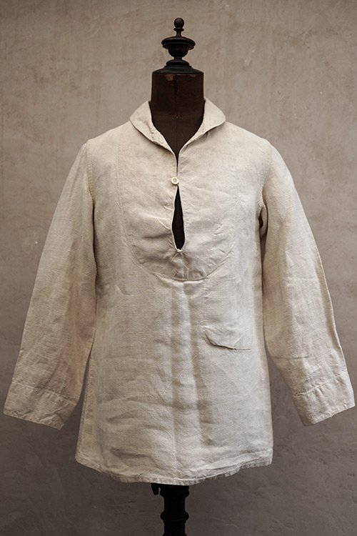 1930's marine nationale linen sailor top - フレンチ・ヴィンテージ