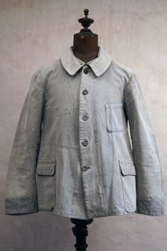 cir.1930's salt&pepper cotton work jacket 