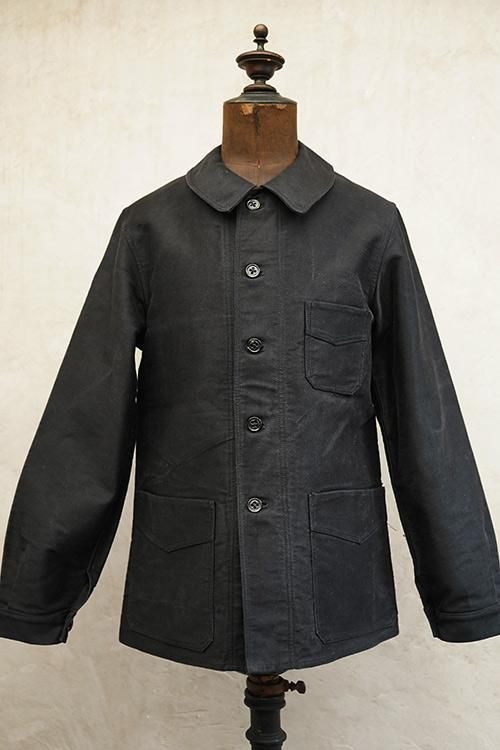 1930's black moleskin work jacket 