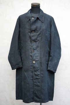 ~1930's indigo linen coat 