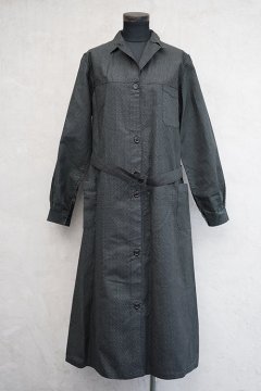 1930's-1940's dead stock printed black work coat