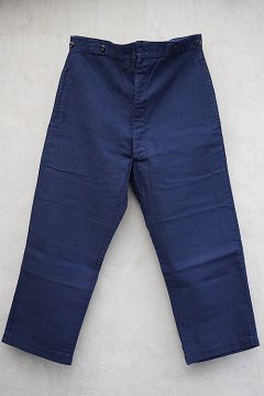 1940's blue twill work trousers dead stock