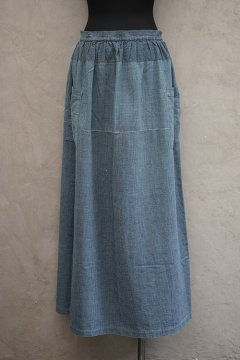 early 20th c. patched indigo apron 