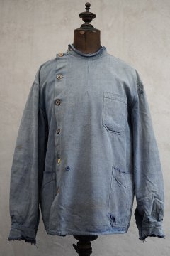 1940's-1950's patched blue cotton work jacket 