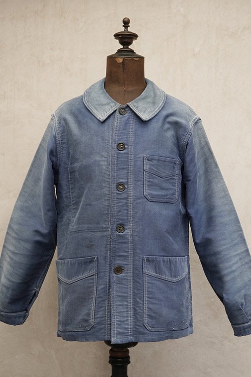 激安な
1940's blue moleskin work jacket