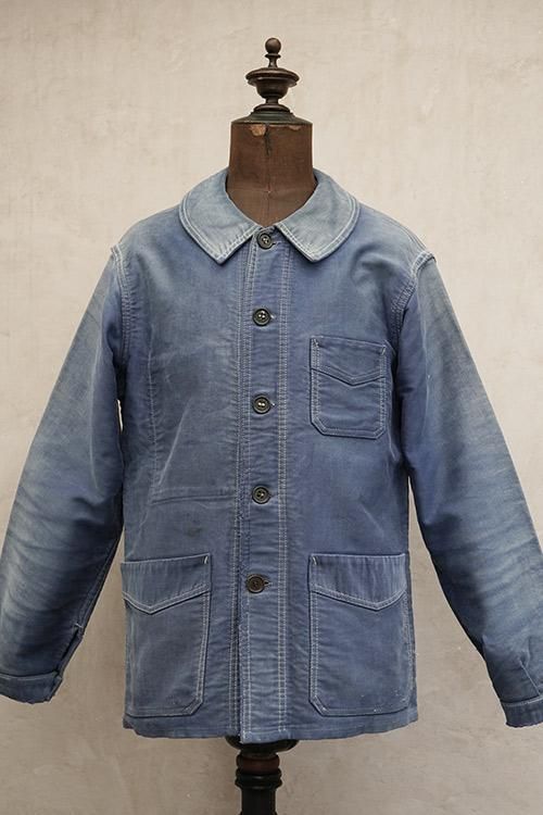 1940´s blue moleskin work jacket-