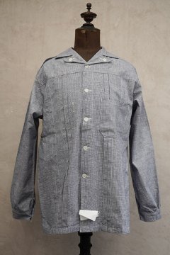 cir. mid 20th houndstooth cotton butcher jacket dead stock