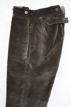 1930's dark brown corduroy trousers dead stock