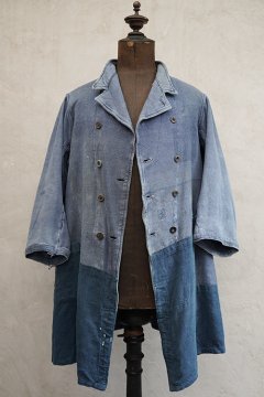 cir.1930's-1940's double breasted work jacket patched