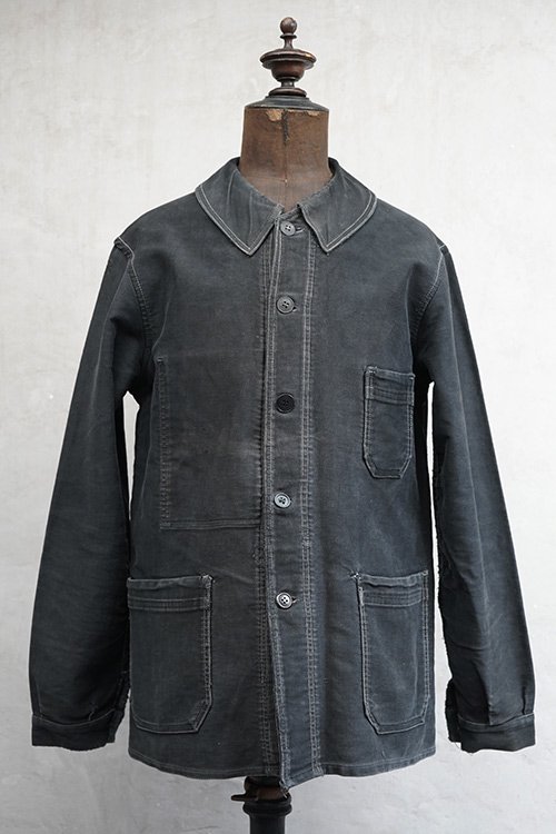 cir.1940's black moleskin jacket 