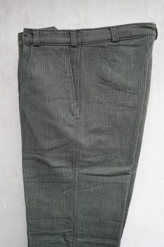 mid 20th c. olive pique work trousers dead stock
