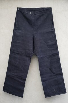 cir.1930's-1940's indigo linen work trousers dead stock