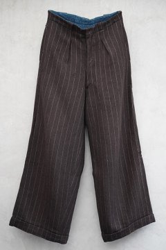 1930's striped brown wool trousers
