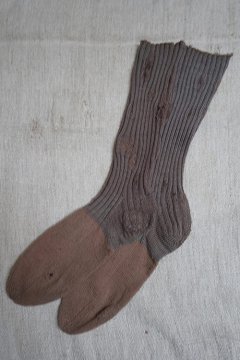~1930's well darned wool socks 