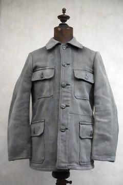 30s〜50s フランス ビンテージ ピケ ハンティングジャケット カバーオール 30s〜50s フランス ビンテージ ピケ ハンティングジャケット